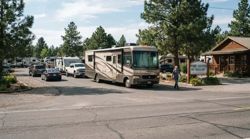 #15 - The Rig Parked Across the Entrance Lane While Checking In (Image Credits: Gemini)