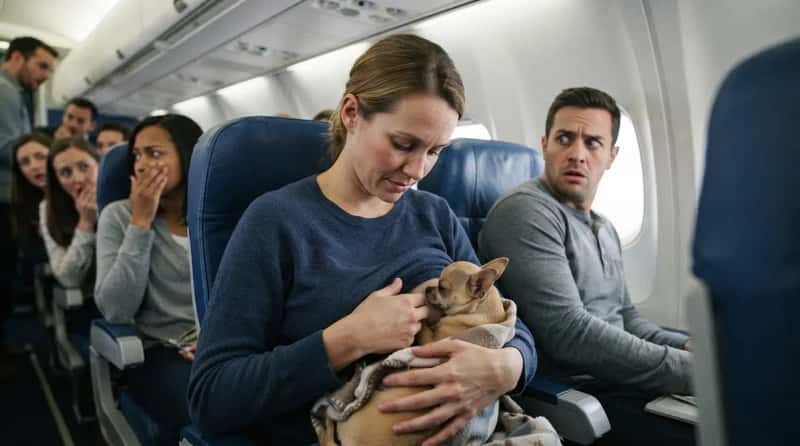 #13 - The Woman Who Tried to Breastfeed a Chihuahua Mid-Flight (Image Credits: Gemini)