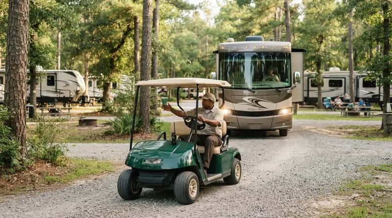 #19 - A Golf Cart Escort Instead of a Paper Map (Image Credits: Gemini)