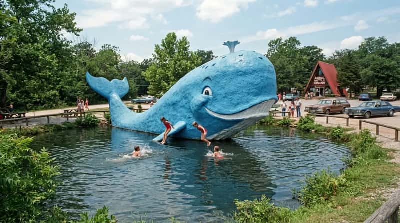 #4 - The Blue Whale of Catoosa Was Never Supposed to Be a Tourist Attraction (Image Credits: Gemini)