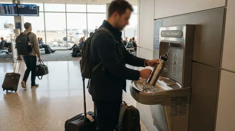 16. They Refill Water Bottles Instead of Waiting for the Cart (Image Credits: Gemini)