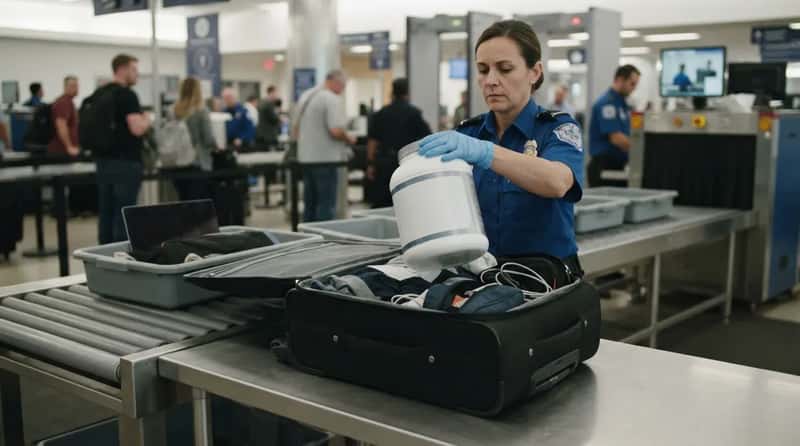#18 - Packing a Full Tub of Protein Powder in a Carry-On (Image Credits: Gemini)