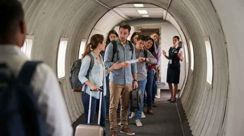 #10 - Negotiating a Seat Swap in the Middle of the Jet Bridge (Image Credits: Gemini)