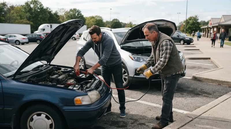 #3 - Helping a Total Stranger Jump a Dead Battery (Image Credits: Gemini)