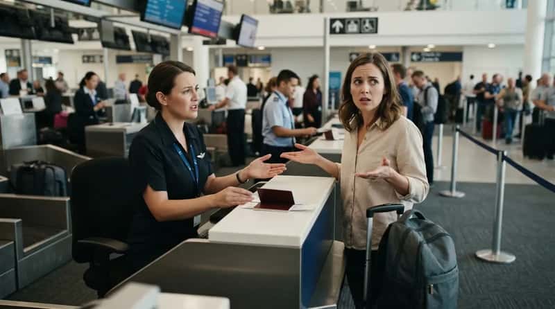 #21 - Checking In For a Travel Companion Without the Right Documents (Image Credits: Gemini)