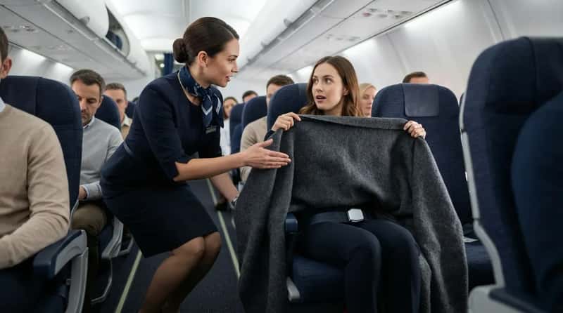 #7 - The Blanket Hiding a Seatbelt Problem (Image Credits: Gemini)