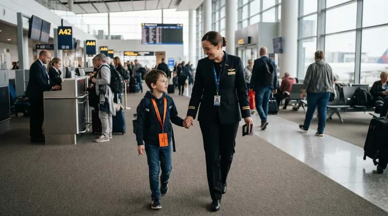 #17 - Personally Escorting an Unaccompanied Minor, Not Just Pointing the Way (Image Credits: Gemini)