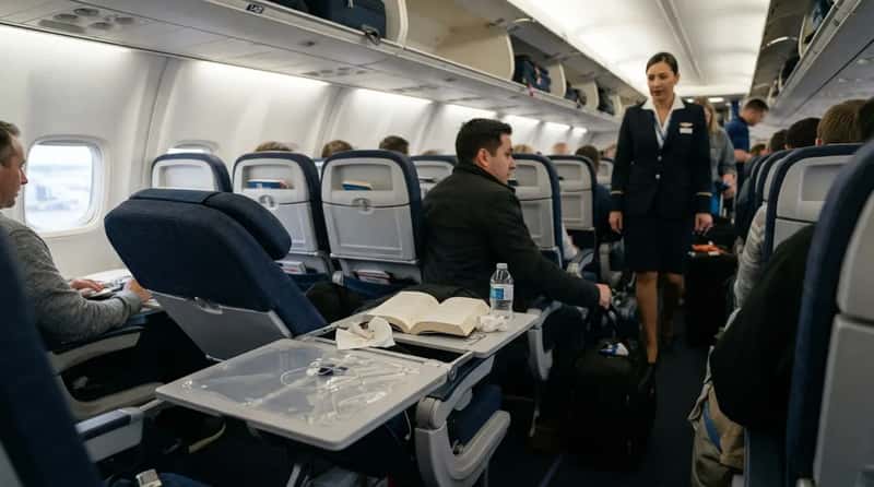 #6 - Leaving the Tray Table and Seat Back Out of Place (Image Credits: Gemini)