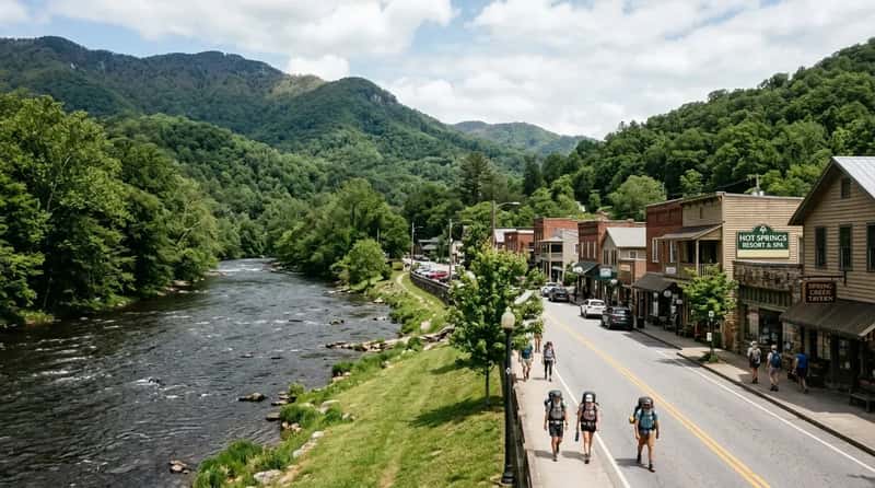 #1 - Hot Springs: The Only Place in North Carolina Where the Mountains Boil (Image Credits: Gemini)