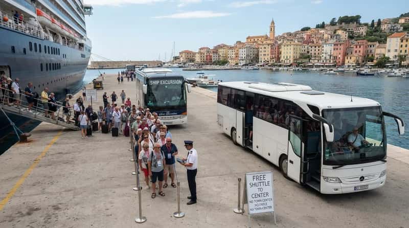 #6 - Ship-Booked Excursions While the Free Shuttle Waits at the Pier (Image Credits: Gemini)
