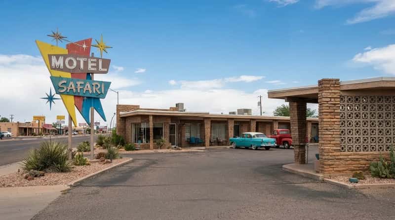 #12 - Motel Safari: The 1959 Tucumcari Stop Where Every "Flaw" Was a Design Choice (Image Credits: Gemini)
