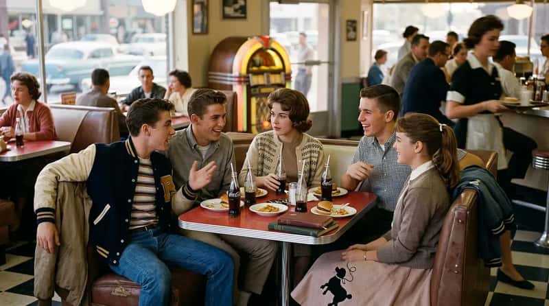 #11 - Teenagers Actually Went to Diners to Hang Out After School (Image Credits: Gemini)