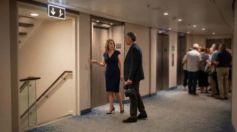 #4 - They Memorize the Nearest Stairwell, Not Just the Elevator (Image Credits: Gemini)