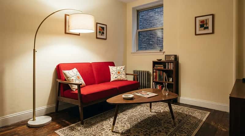 #22 - The Tiny New York City Living Room With No Natural Light (Image Credits: Gemini)