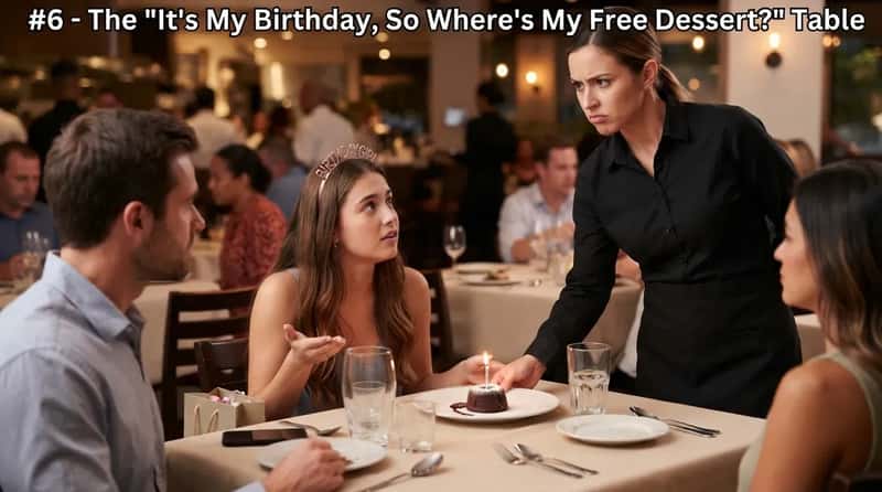 #6 - The "It's My Birthday, So Where's My Free Dessert?" Table (Image Credits: Gemini)