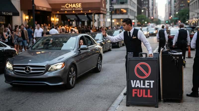 #8 - They Ignore the "Valet Full" Sign and Try Anyway (Image Credits: Gemini)