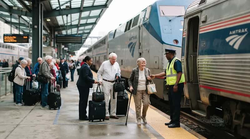 #12 - Seniors Are Actually on Amtrak's Priority Boarding List (Image Credits: Gemini)