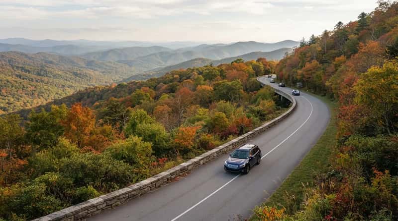 #1 - The Blue Ridge Parkway: The Road Retirees Keep Coming Back To (Image Credits: Gemini)