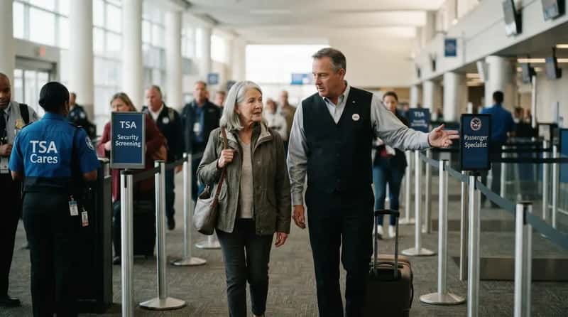 #5 - They Quietly Point Anxious Travelers Toward TSA's Hidden Support Program (Image Credits: Gemini)