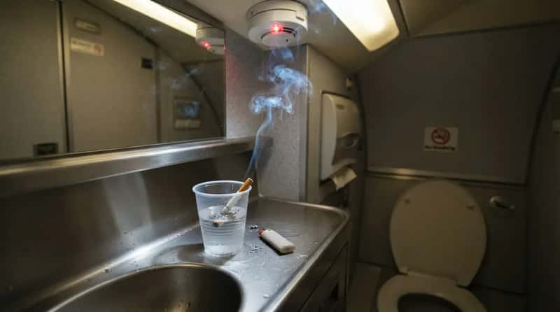 #15 - Sneaking a Cigarette in the Lavatory (Image Credits: Gemini)