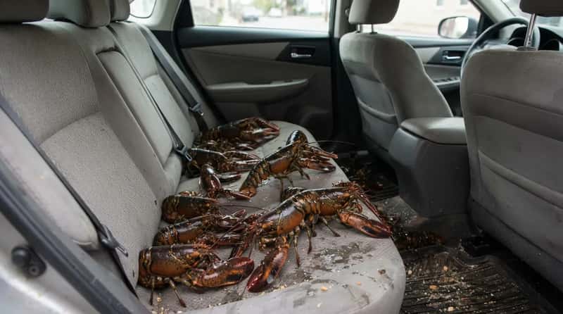 19. Ten Live Lobsters, Still in the Back Seat (Image Credits: Gemini)