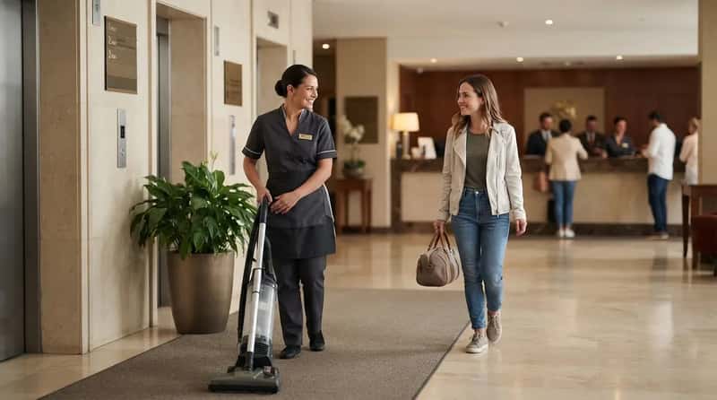 #17 - Whether You Acknowledge the Person Cleaning the Lobby (Image Credits: Gemini)