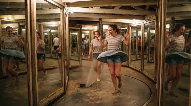 #19 - Funhouse Mirror Mazes With Air-Blast Floors (Image Credits: Gemini)