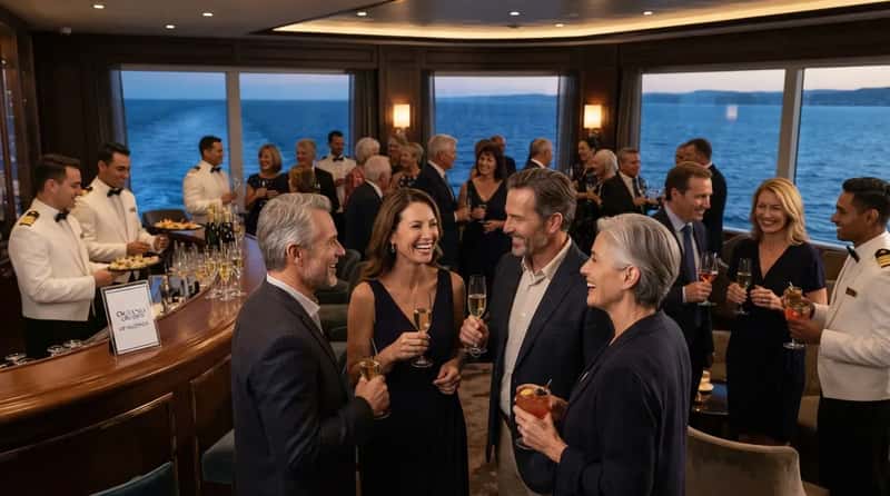 #12 - Oceania Pours a VIP Cocktail Reception Even for Entry-Level Members (Image Credits: Gemini)