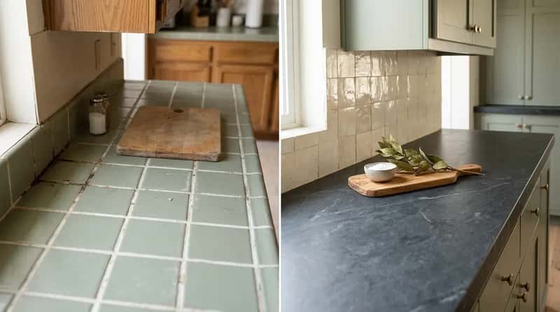 #13 - The Tile Countertop That Time Forgot, Replaced in Style (Image Credits: Gemini)