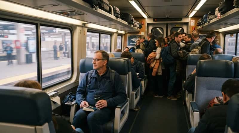 #6 - The Rider Who Stays Seated While Everyone Else Crowds the Door (Image Credits: Gemini)