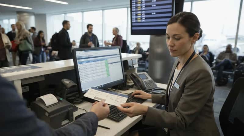 #1 - The Computer Does the Upgrade, Not the Gate Agent (Image Credits: Gemini)