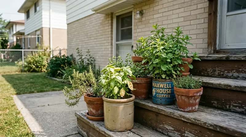 #11 - The Potted Herb Garden on the Back Step (Image Credits: Gemini)