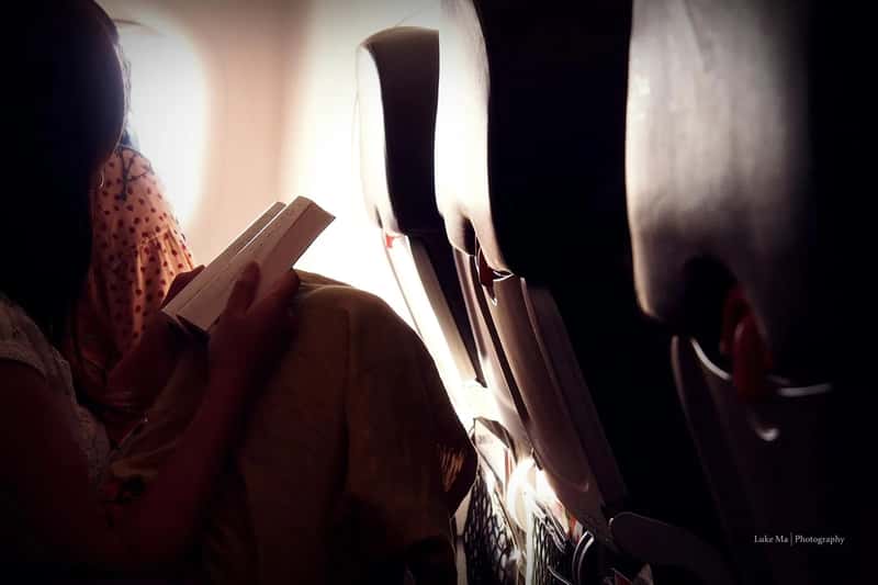 Handling a Standoff Politely (the airplane cabin, Kansai, Japan, CC BY 2.0)