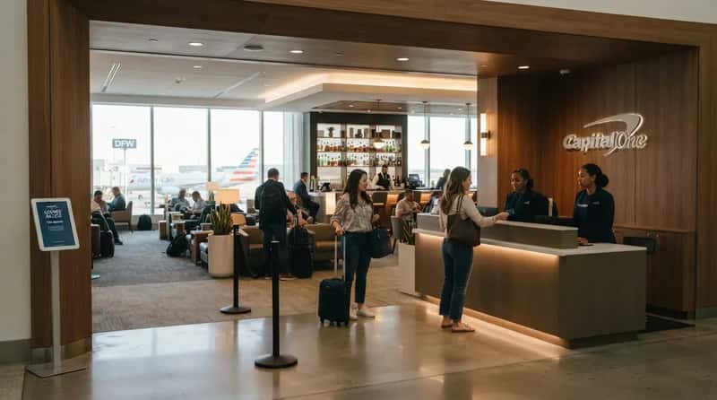 #9 - Capital One Lounge, Dallas: The Fee Wall (Image Credits: Gemini)