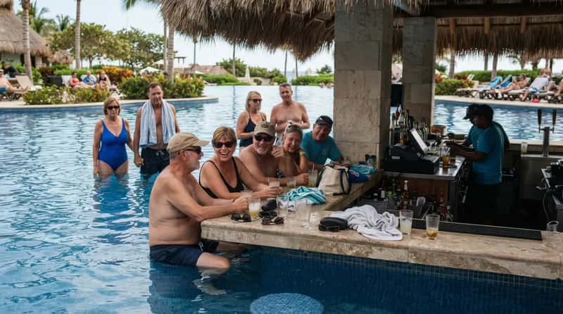 #12 - Camping Out at the Swim-Up Bar for Hours (Image Credits: Gemini)