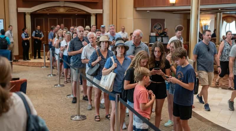 #18 - Holding a Spot in Line for the Entire Group (Image Credits: Gemini)