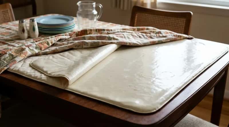 #25 - The Padded Vinyl Table Protector That Lived Under Every Tablecloth (Image Credits: Gemini)
