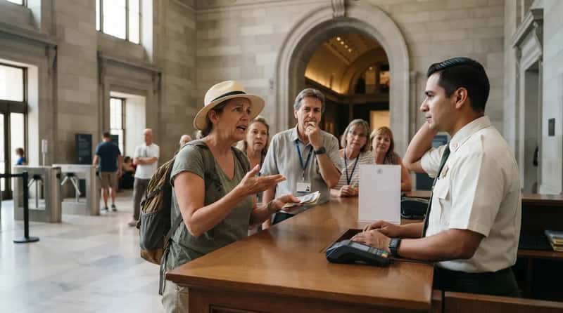#6 - Trying to Haggle at a Government Museum Counter (Image Credits: Gemini)
