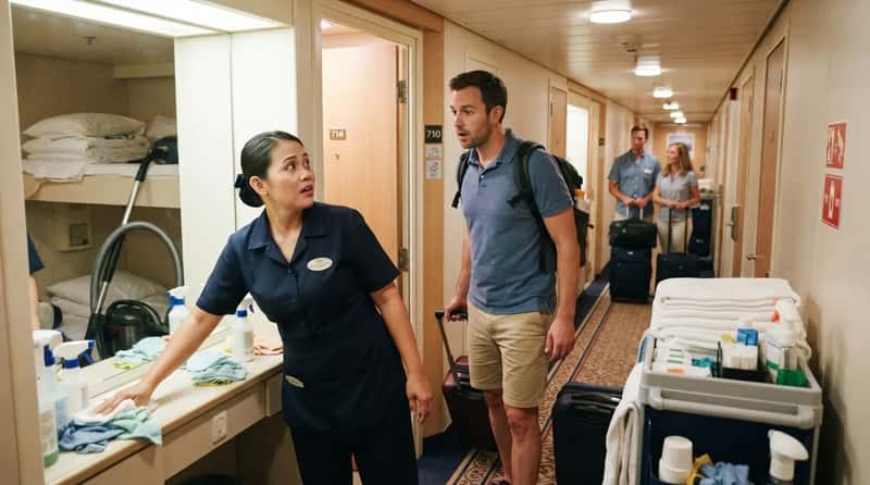 #16 - Rushing Into The Cabin Before Housekeeping Finishes (Image Credits: Gemini)