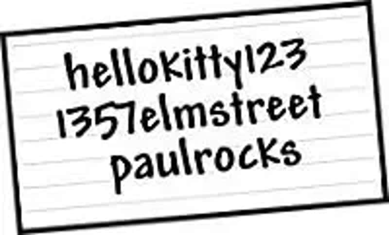 6. Written Passwords and PIN Codes (paul.orear, Flickr, CC BY-SA 2.0)