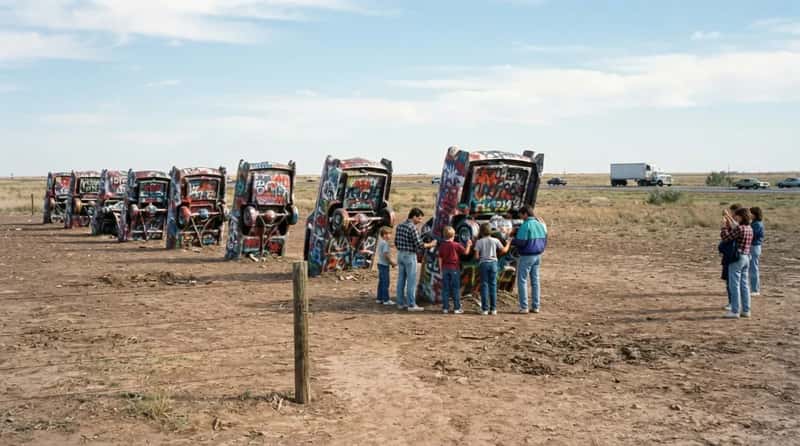 #4 - Cadillac Ranch, the Junkyard Art That Became a Texas Icon (Image Credits: Gemini)