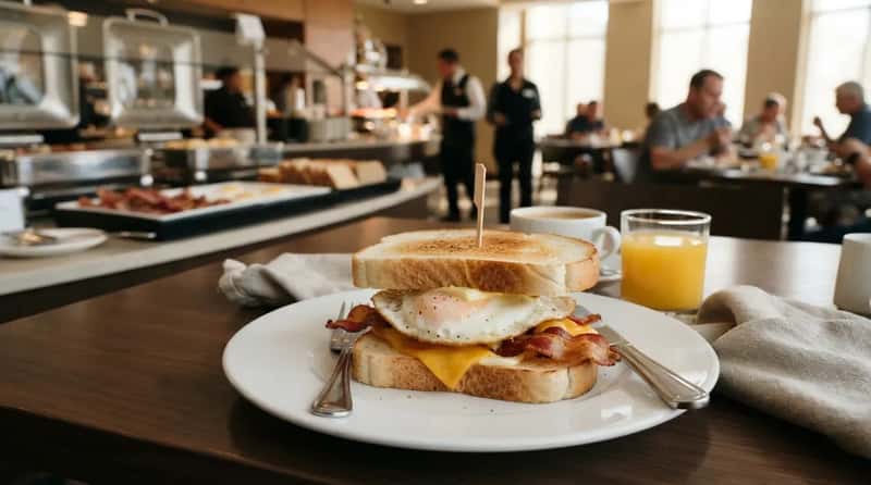 #6 - The Full Breakfast Sandwich Built From Buffet Parts (Image Credits: Gemini)