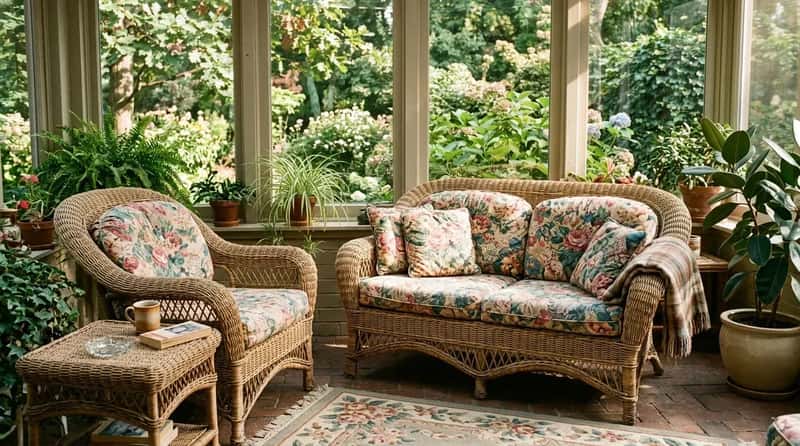 #14 - Wicker Furniture That Brought the Outside In (Image Credits: Gemini)