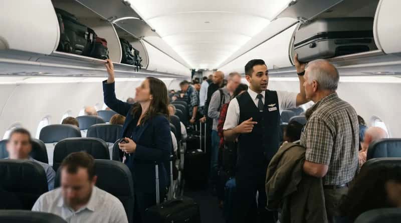 #10 - Stashing a Bag Up Front for a Seat Rows From the Back (Image Credits: Gemini)