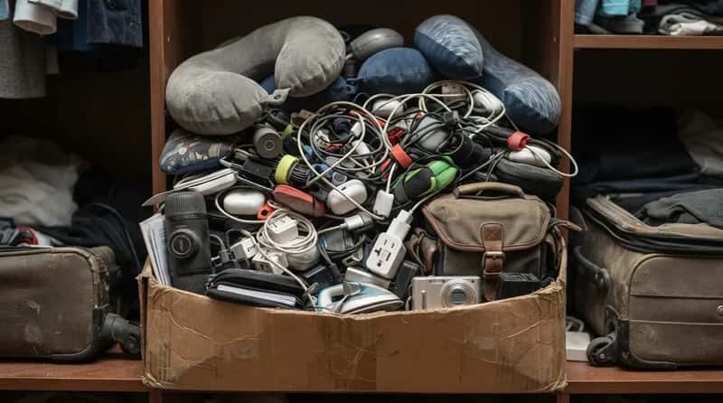 6. Hauling Along a Mountain of Travel Gadgets (Image Credits: Gemini)
