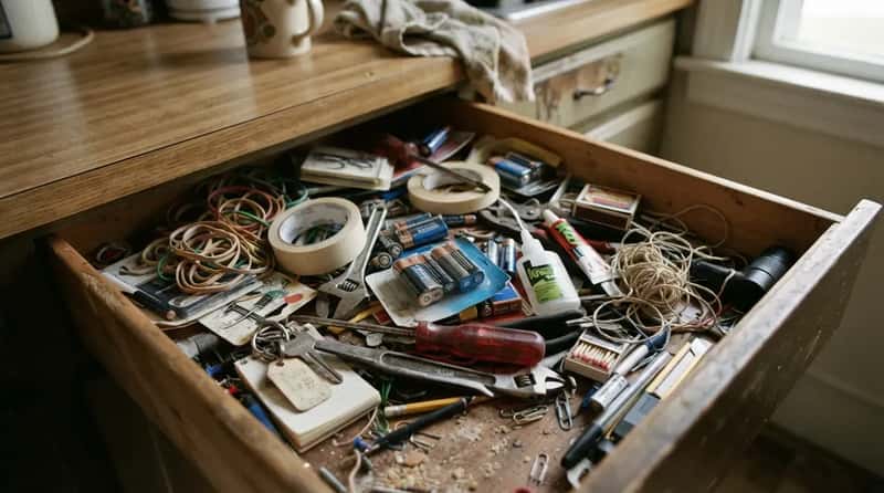 #9 - A Junk Drawer Stocked Like an Emergency Kit (Image Credits: Gemini)