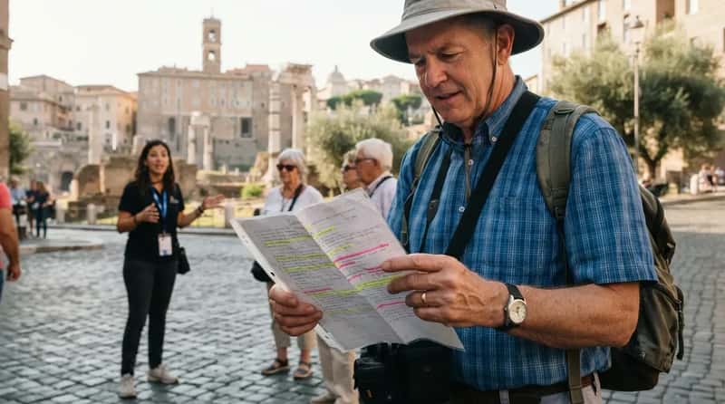 #14 - They Still Carry a Paper Itinerary, Folded and Highlighted (Image Credits: Gemini)