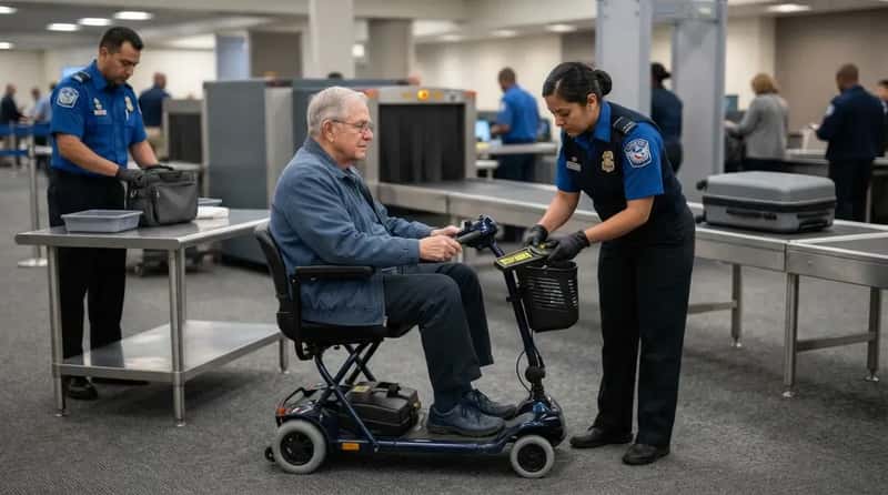 #7 - Wheelchairs and Walkers Get Screened Too, Every Time (Image Credits: Gemini)