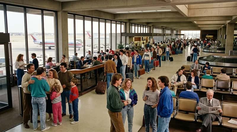 #7 - Terminals Felt Like Community Spaces, Not Security Checkpoints (Image Credits: Gemini)