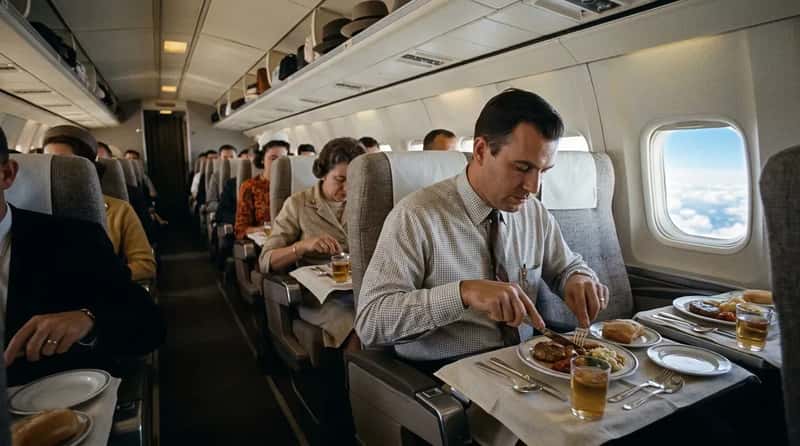#6 - Every Meal Came on Real China With Actual Silverware - Even in Coach (Image Credits: Gemini)